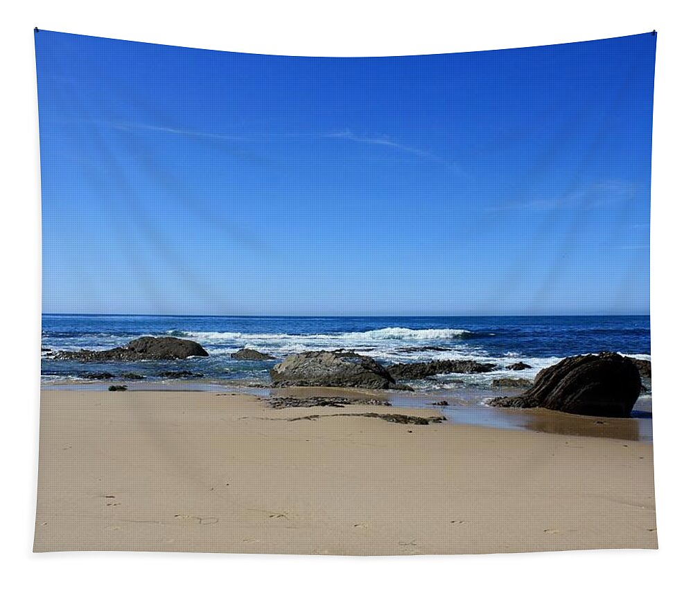 Ocean Tapestry featuring the photograph Rocky Shoreline by Mesa Teresita