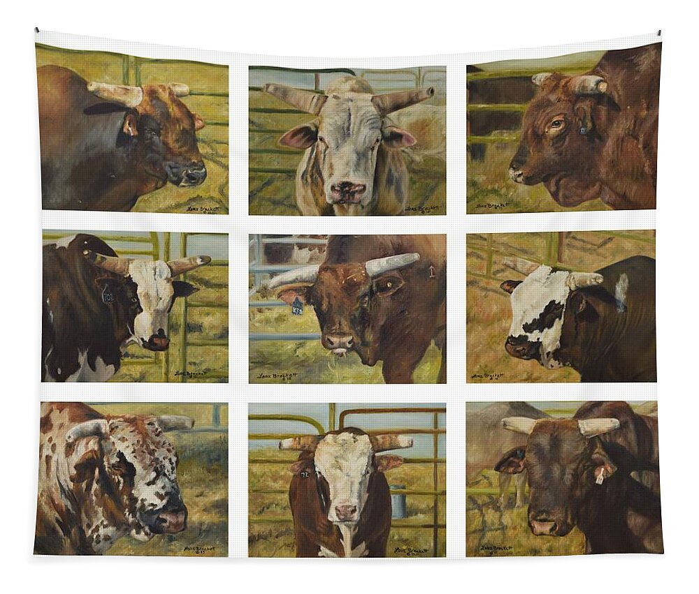 Stock Tapestry featuring the painting Rodeo Royalty by Lori Brackett