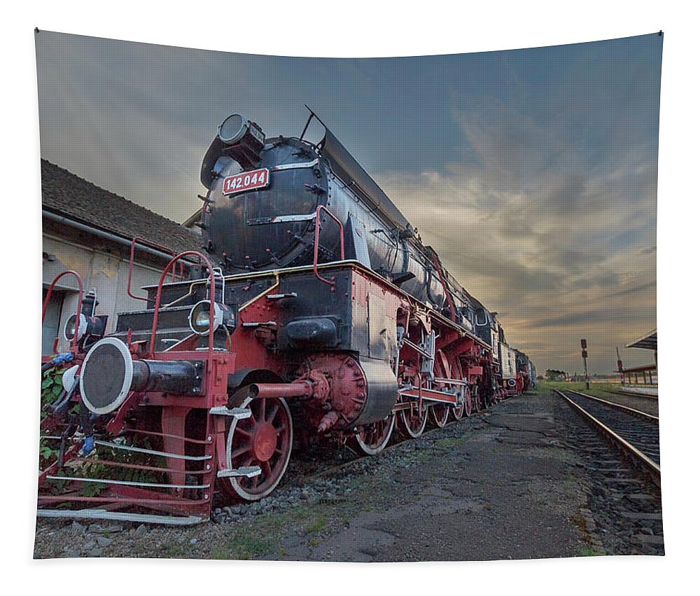 Romania Tapestry featuring the photograph No More Steam by Rick Deacon