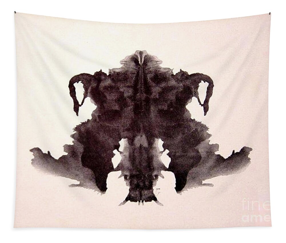 Science Tapestry featuring the photograph Rorschach Test Card No. 4 by Science Source