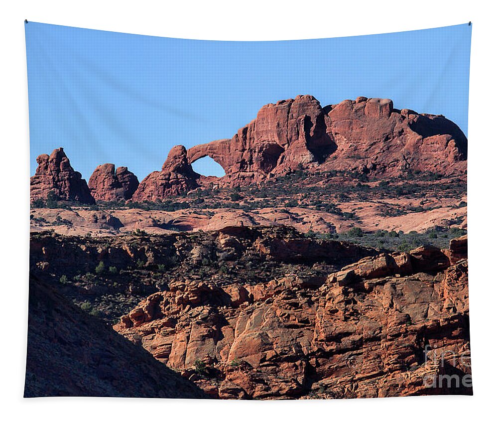 Utah Landscape Tapestry featuring the photograph Roughcut by Jim Garrison
