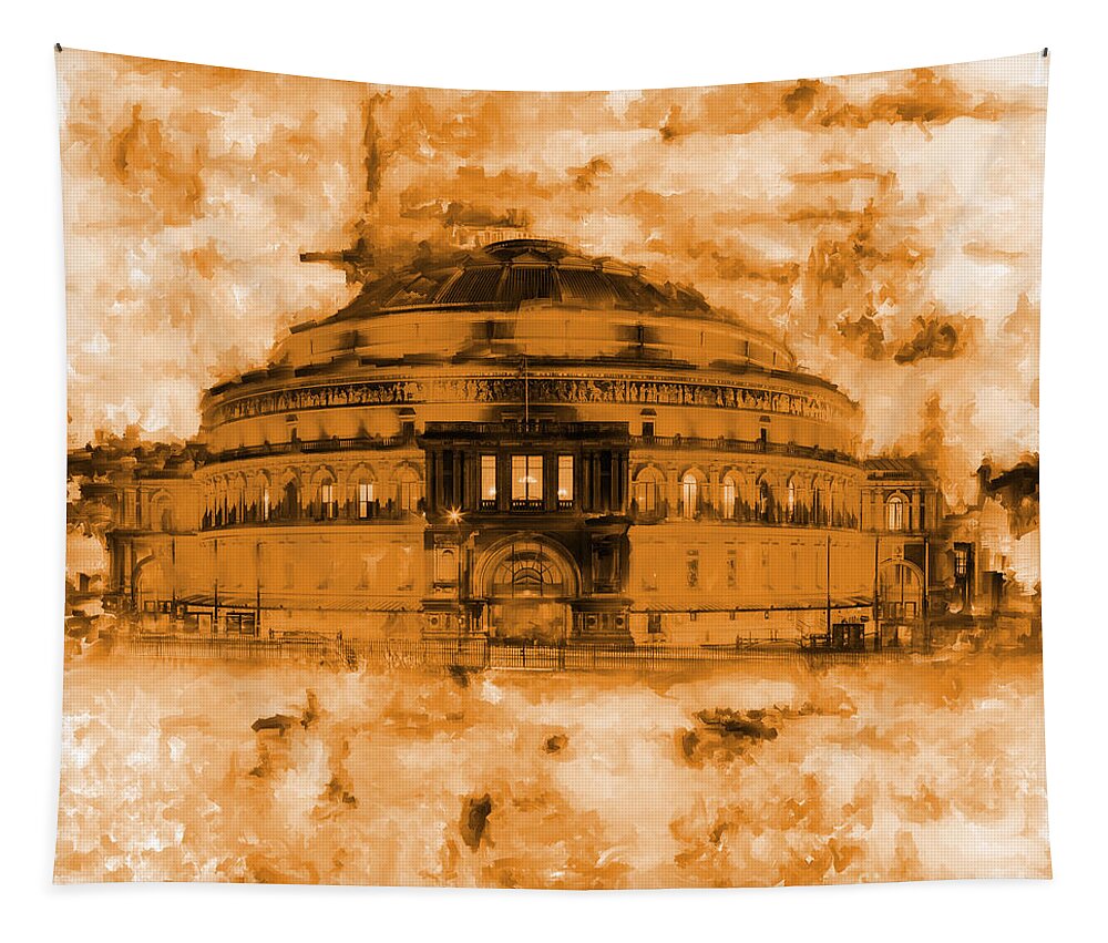 Royal Albert Hall Tapestry featuring the painting Royal Albert Hall 01 by Gull G