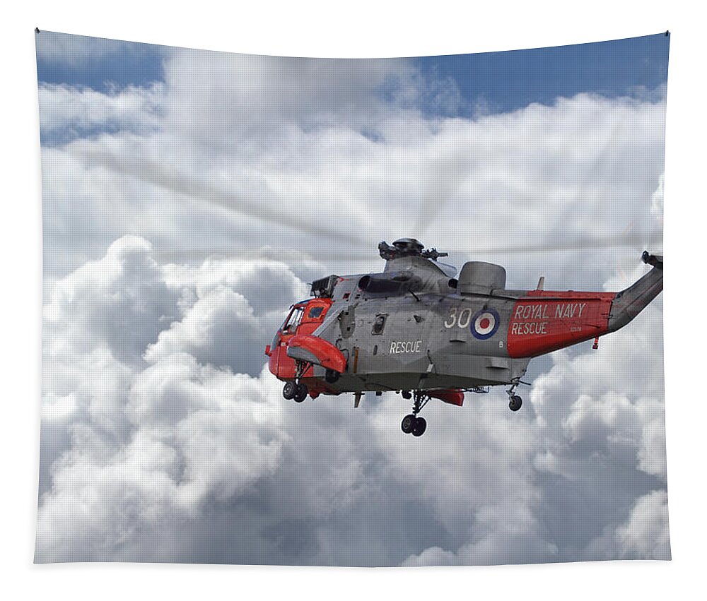 Aircraft Tapestry featuring the photograph Royal Navy - Sea King by Pat Speirs