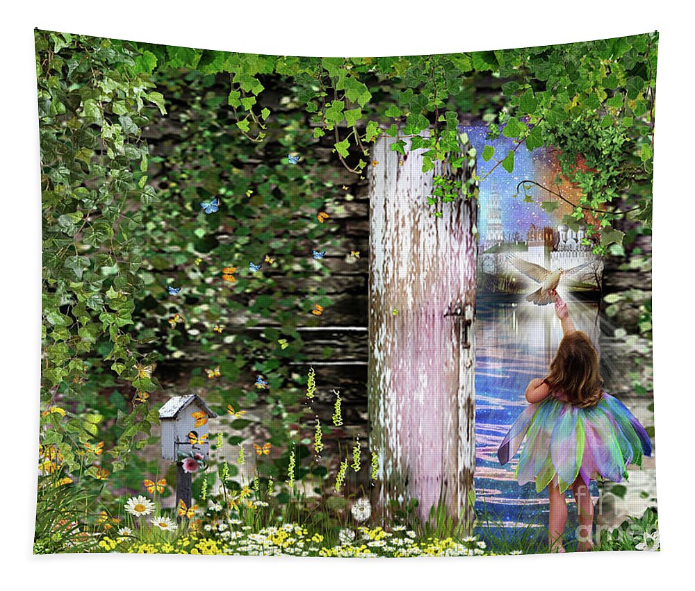 Ruach Ha-kodesh Tapestry featuring the digital art Ruach ha-kodesh by Dolores Develde