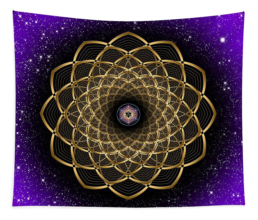 Endre Tapestry featuring the photograph Sacred Geometry 473 by Endre Balogh