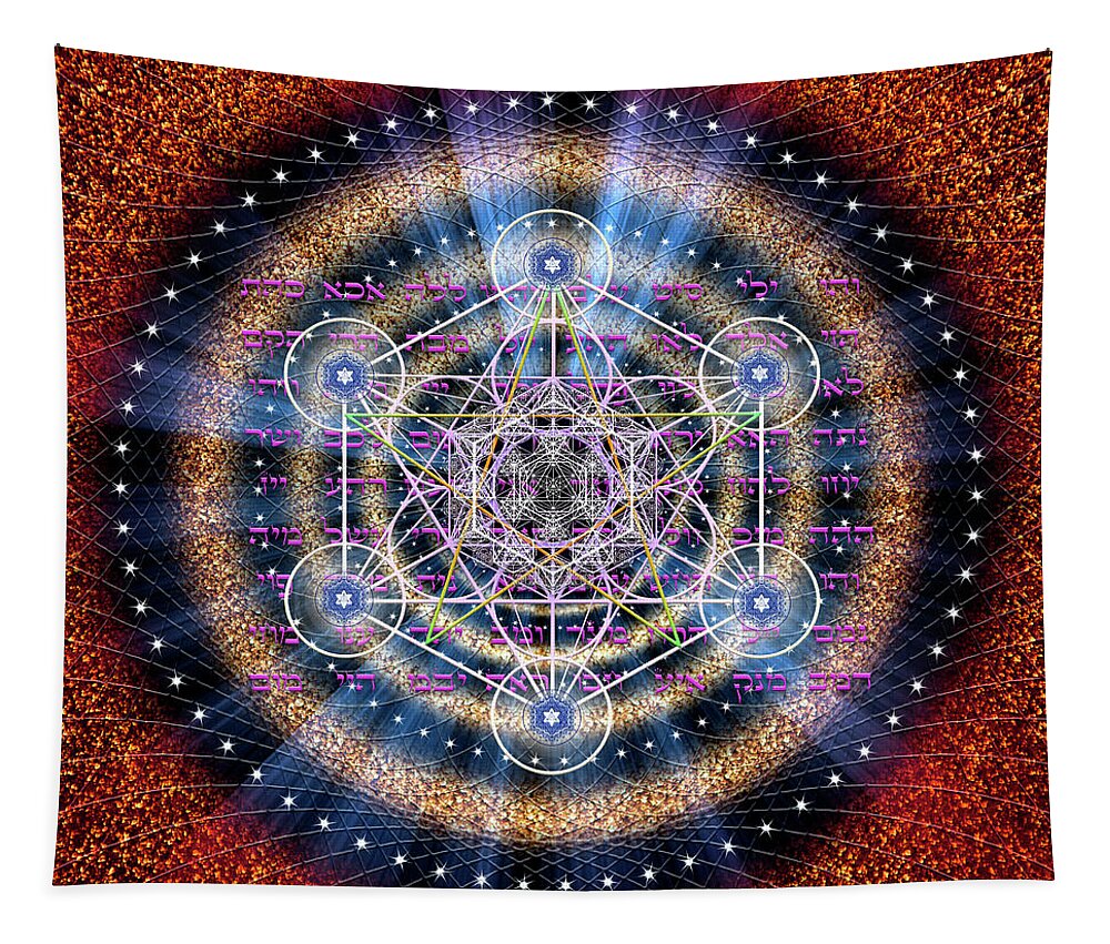 Endre Tapestry featuring the photograph Sacred Geometry 600 by Endre Balogh