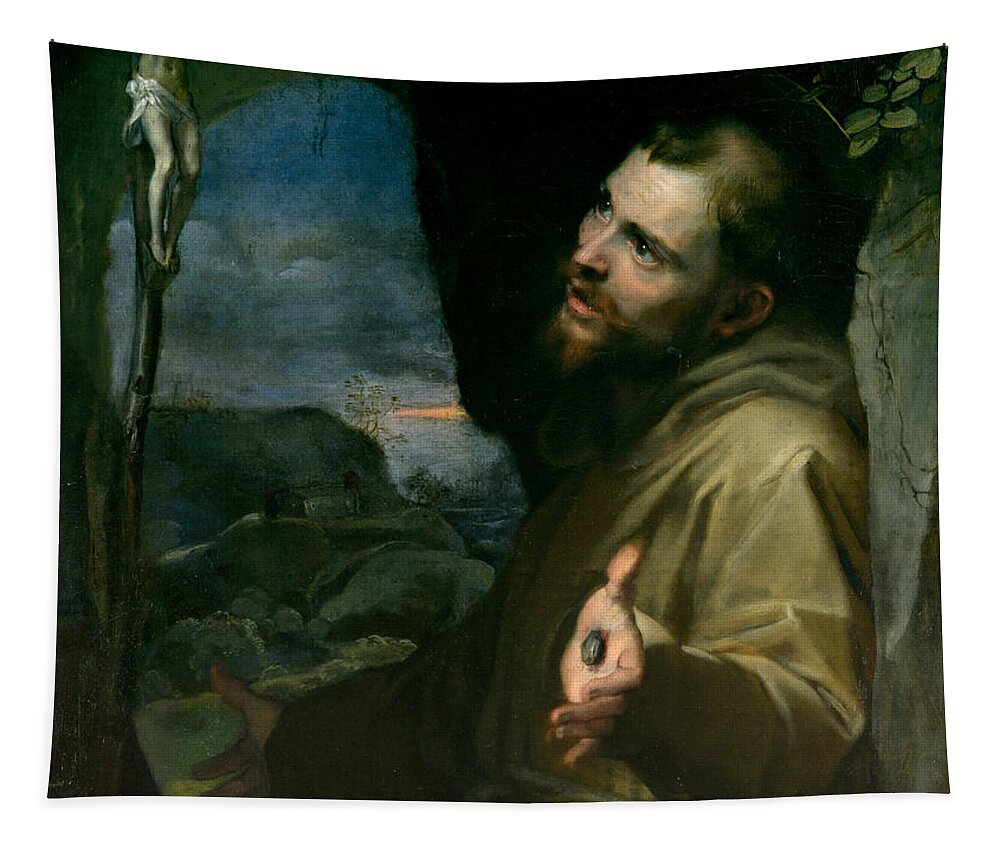Federico Barocci Tapestry featuring the painting Saint Francis by Federico Barocci