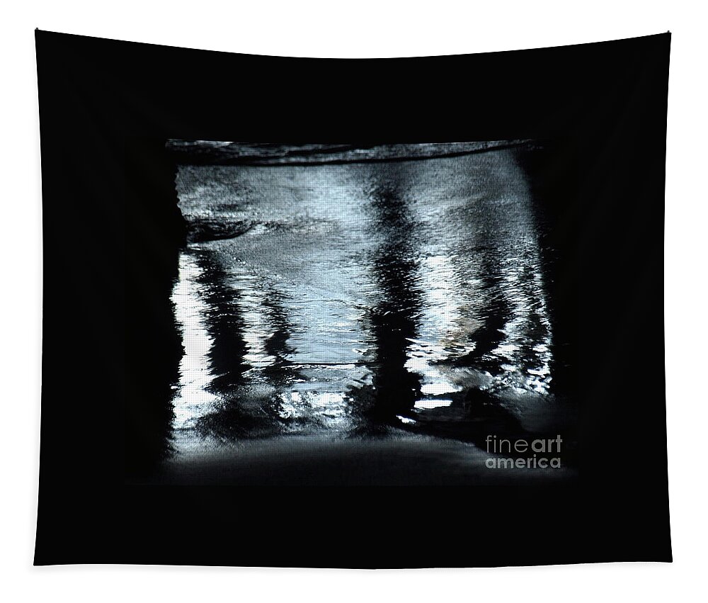 Water Reflection Tapestry featuring the photograph SantaMonicareflection by Mary Kobet