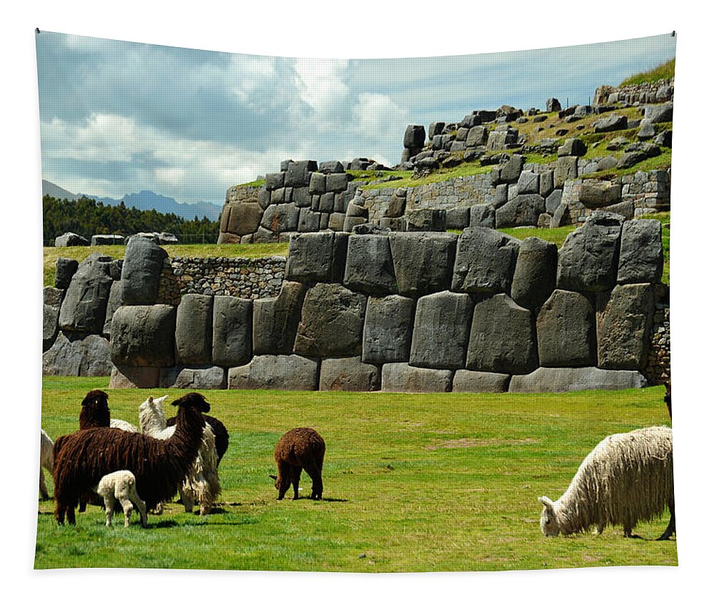 Photograph Tapestry featuring the photograph Saqsaywaman by Richard Gehlbach