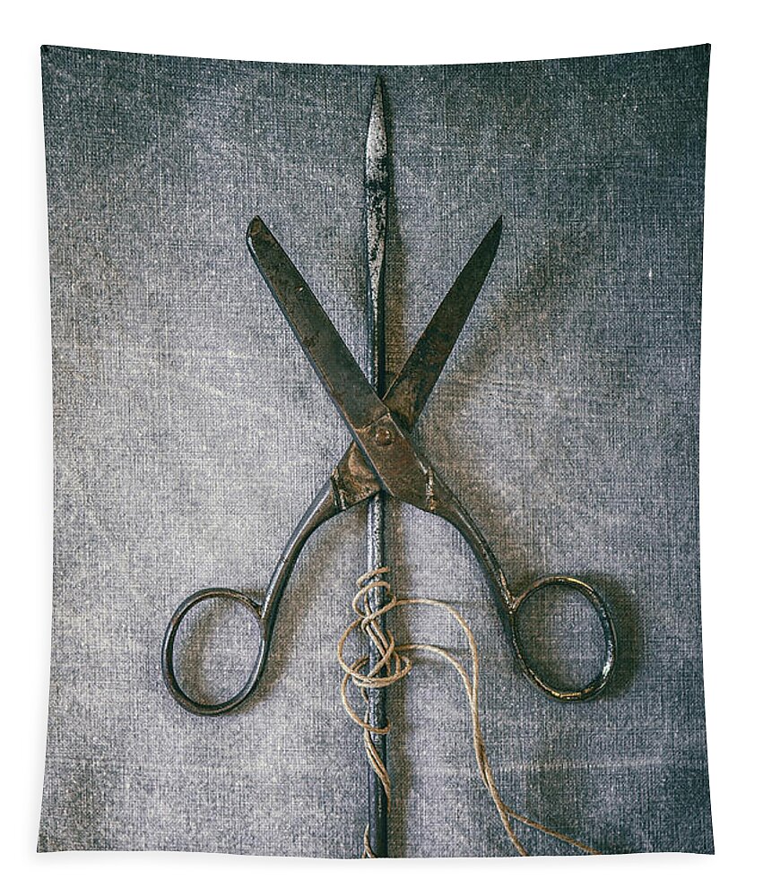 Old Scissors Tapestry by Carlos Caetano - Fine Art America
