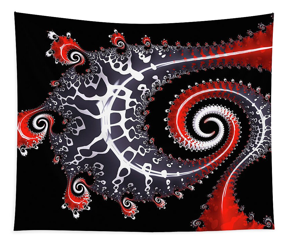 Sea Dragon Tapestry featuring the digital art Sea Dragon by Susan Maxwell Schmidt