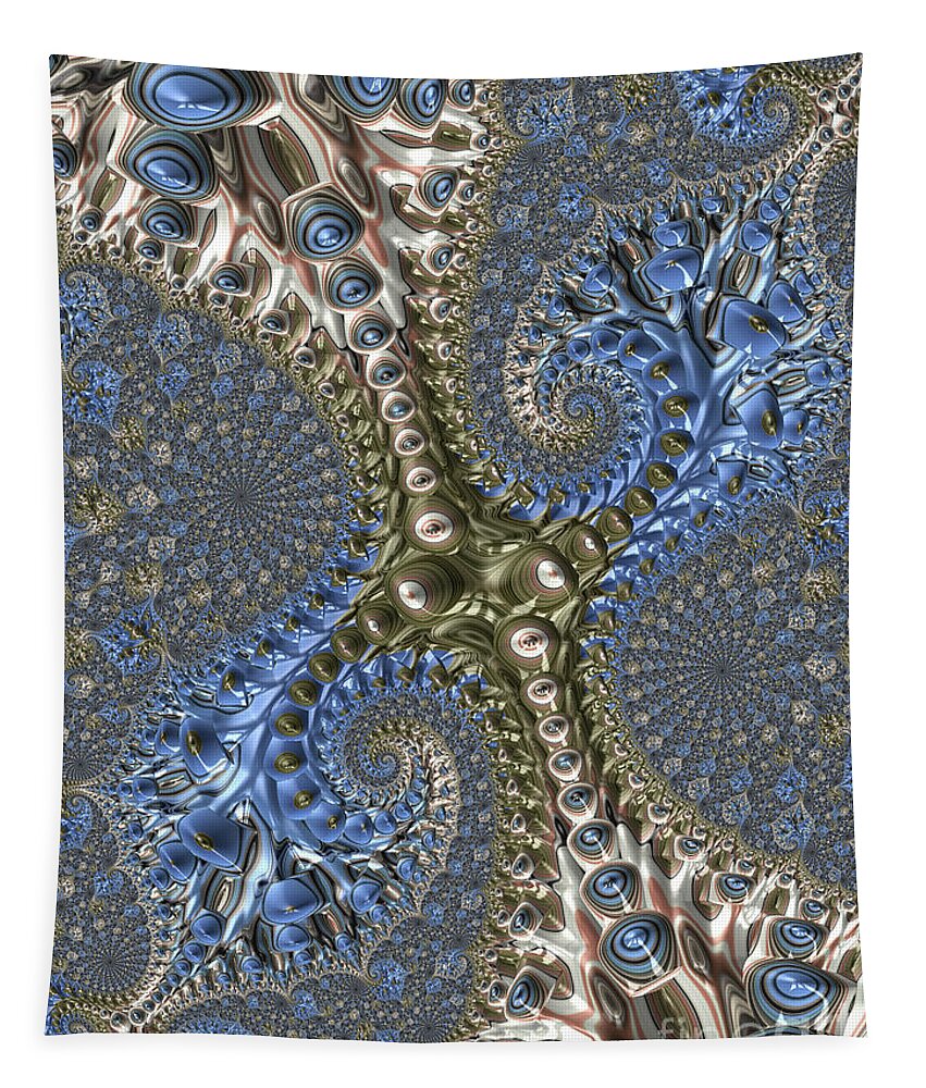 Frax Tapestry featuring the digital art Sea Life by Jon Munson II