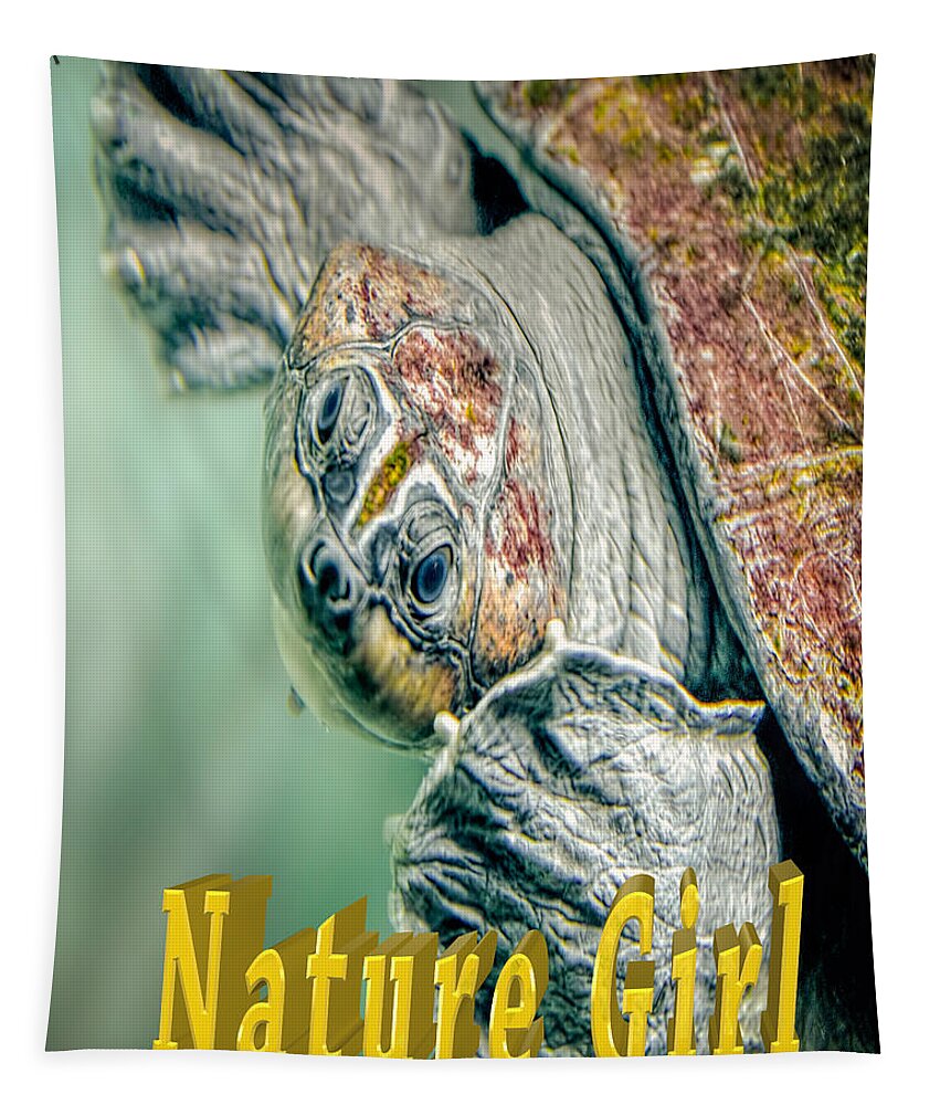 Nature Wear Tapestry featuring the photograph Sea Turtle Nature Girl by LeeAnn McLaneGoetz McLaneGoetzStudioLLCcom