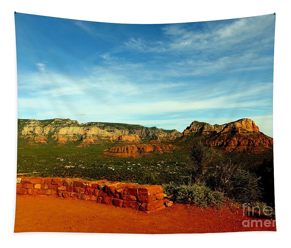Sedona Tapestry featuring the photograph Sedona Airport Vortex by Mars Besso