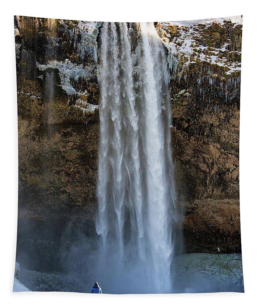 Seljalandsfoss Tapestry featuring the photograph Seljalandsfoss waterfall Iceland Europe by Matthias Hauser