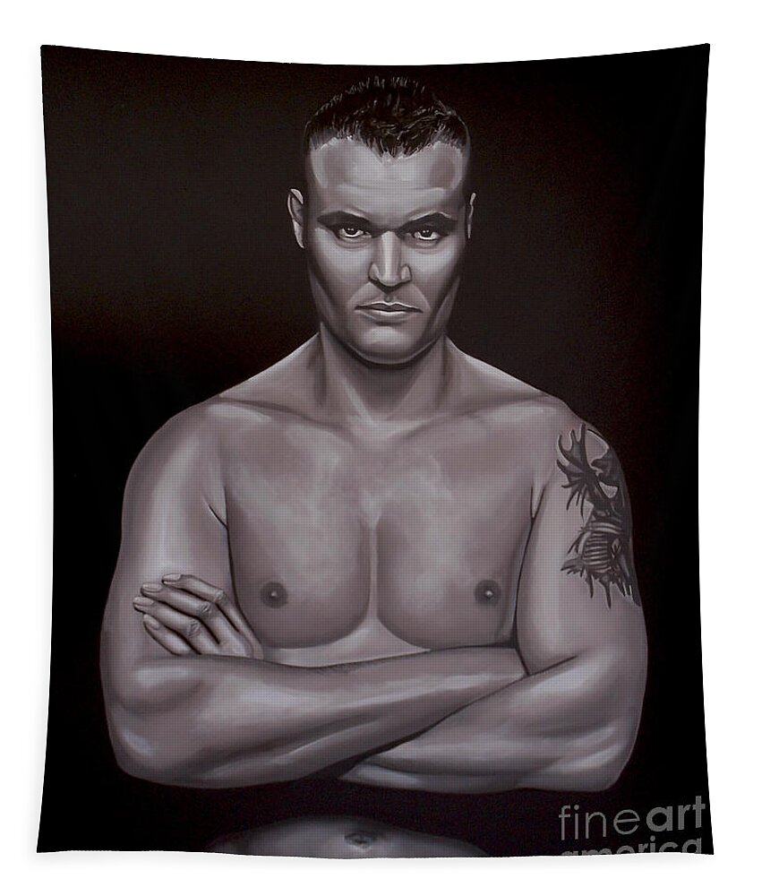 Semmy Schilt Tapestry featuring the painting Semmy Schilt by Paul Meijering