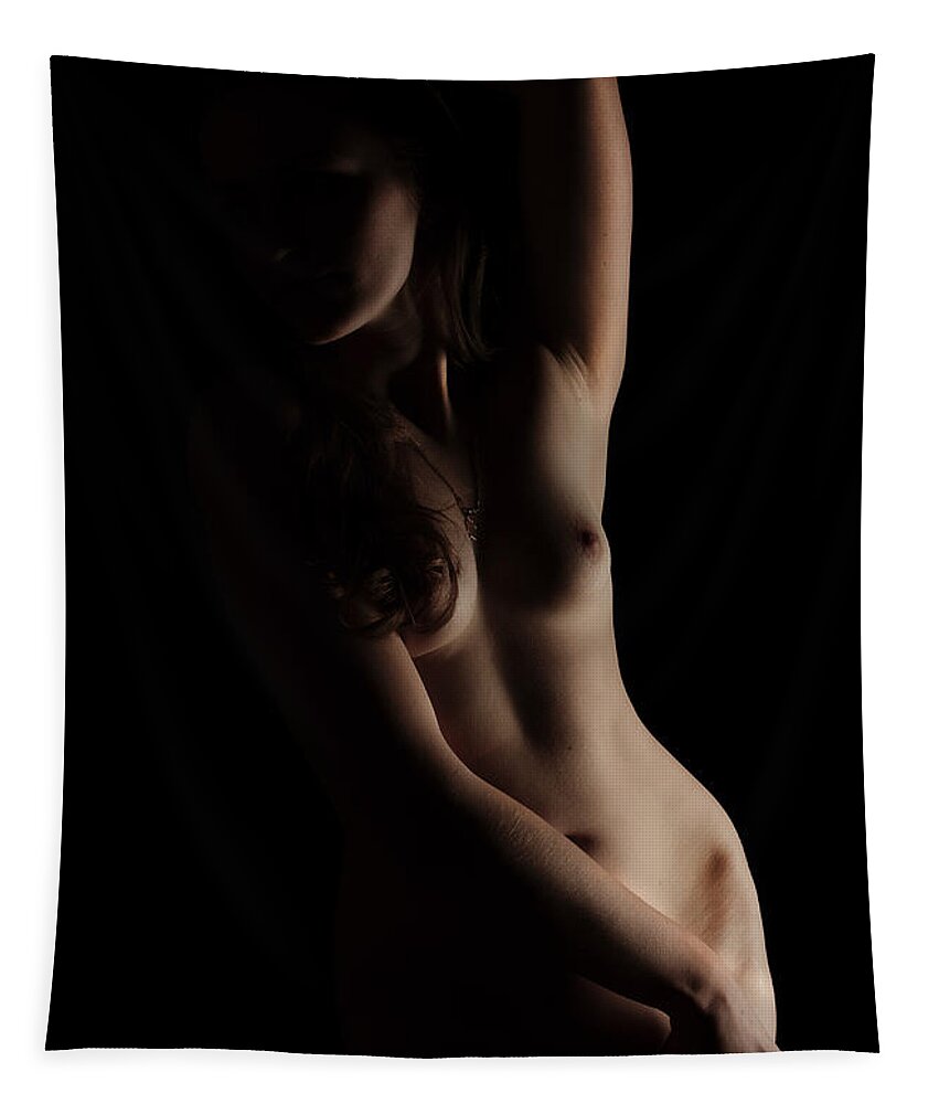 Nude Tapestry featuring the photograph Sense of Body by Vitaly Vakhrushev