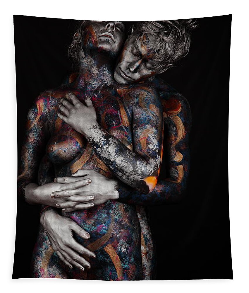 Angela Rene Roberts Tapestry featuring the photograph Sensual Embrace 2 by Cully Firmin