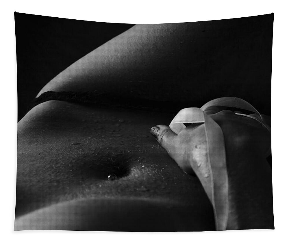 Nude Tapestry featuring the photograph Sensuality by Vitaly Vachrushev