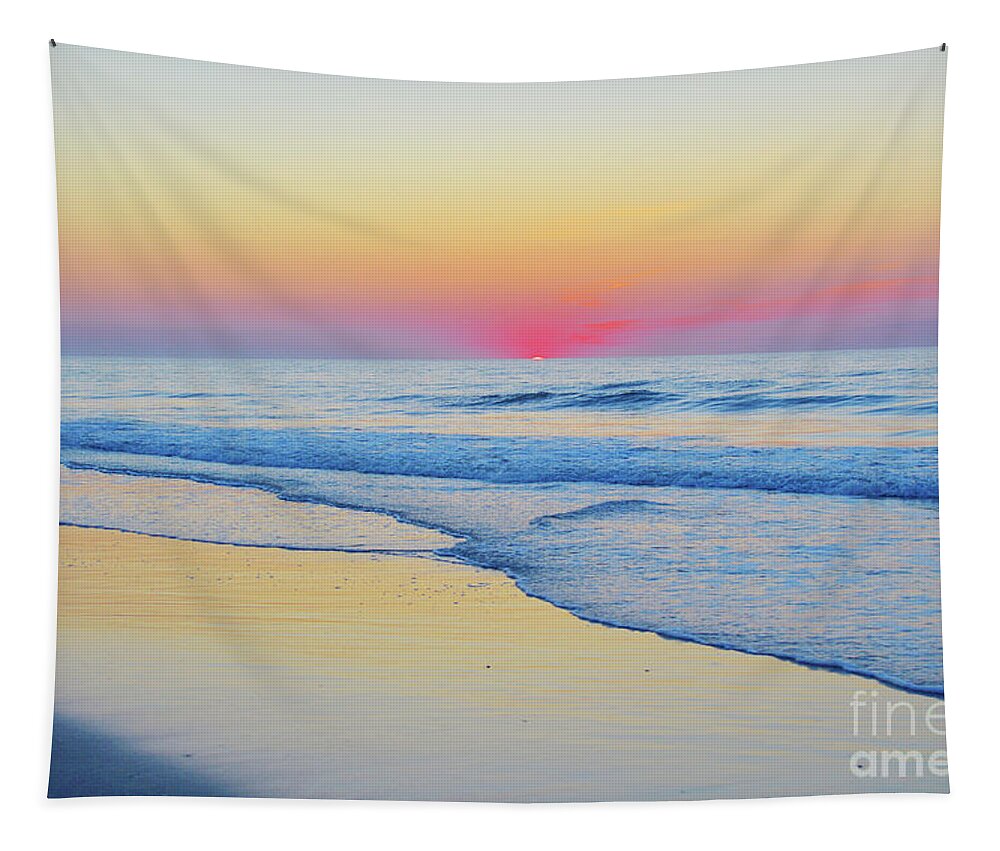 Robyn King Tapestry featuring the photograph Serenity Beach Sunrise by Robyn King