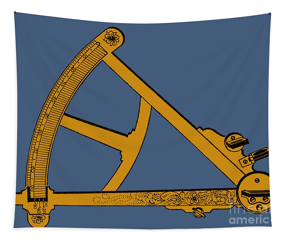Science Tapestry featuring the photograph Sextant, Navigational Instrument by Science Source