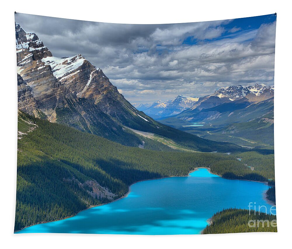 Peyto Lake Tapestry featuring the photograph Shadow Shades Of Peyto by Adam Jewell