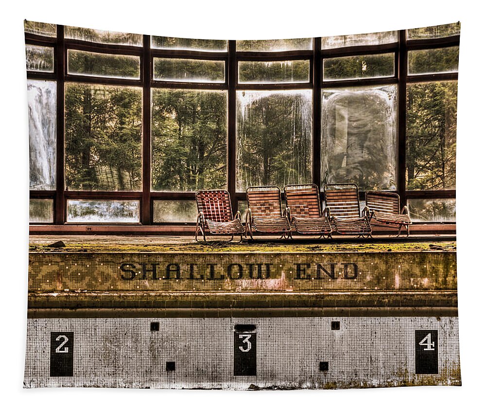 Abandoned Tapestry featuring the photograph Shallow End by Evelina Kremsdorf
