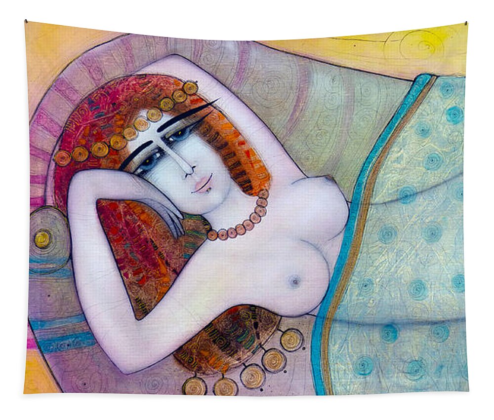 Albena Tapestry featuring the painting Sheherazade by Albena Vatcheva