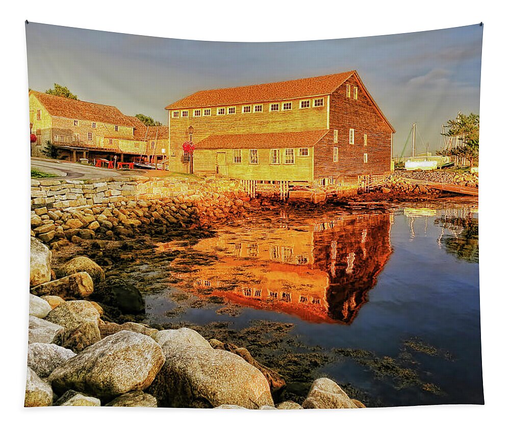 Shelburne Tapestry featuring the photograph Shelburne, Nova Scotia by Tatiana Travelways