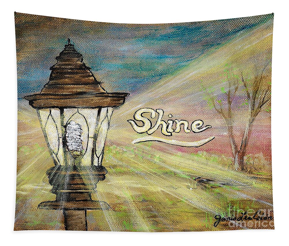 Shine Tapestry featuring the painting Shine by Janis Lee Colon