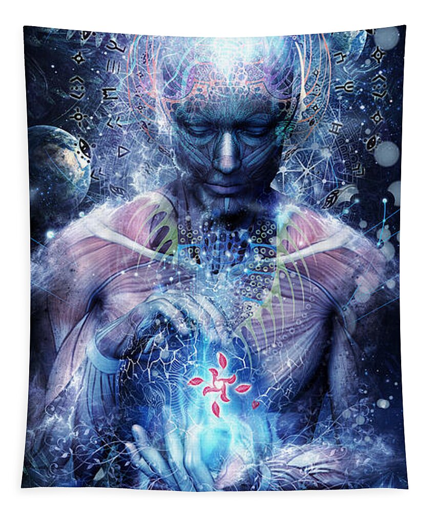 Spiritual Tapestry featuring the digital art Silence Seekers by Cameron Gray