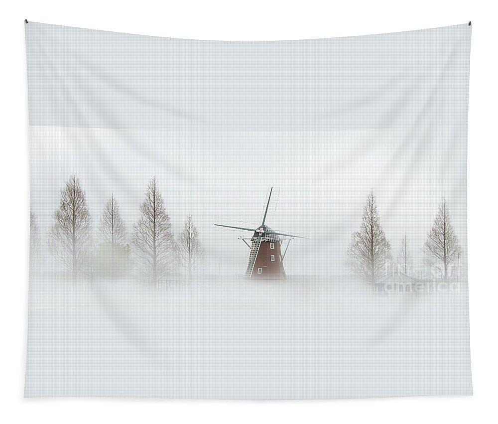 Windmill Tapestry featuring the photograph Silent Night by Eena Bo