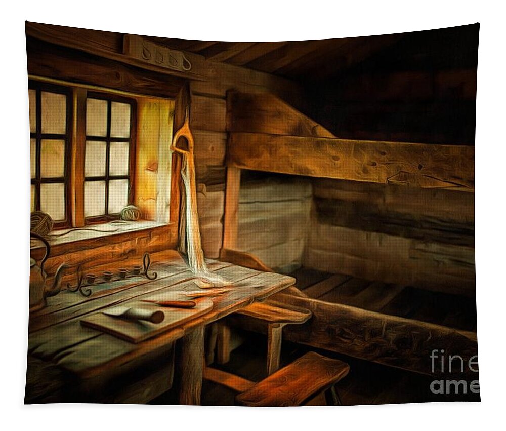 Simple Life Tapestry featuring the digital art Simple Life by Eva Lechner