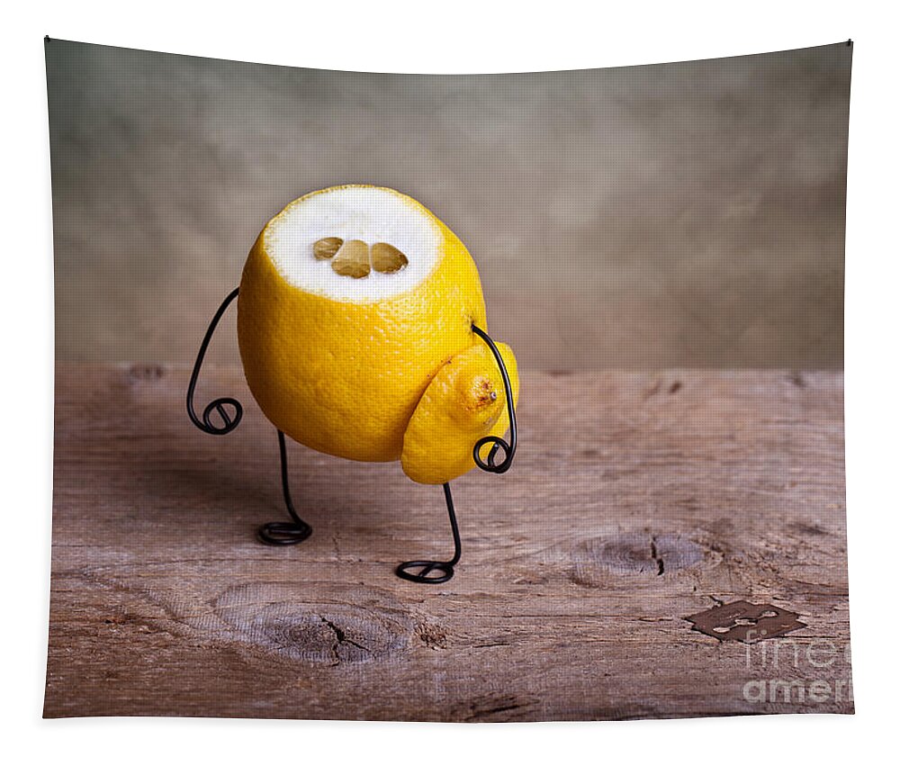 Lemon Tapestry featuring the photograph Simple Things 12 by Nailia Schwarz