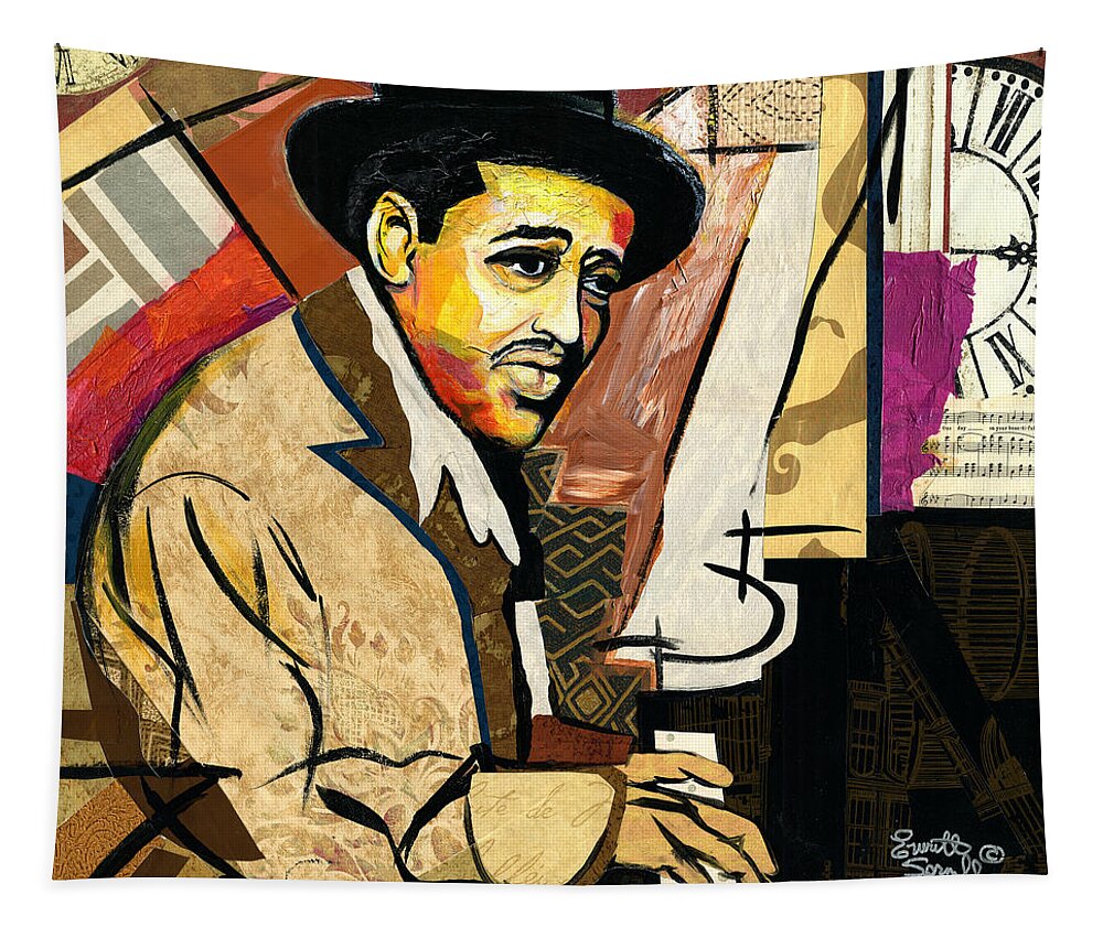 Everett Spruill Tapestry featuring the painting Sir Duke Ellington by Everett Spruill