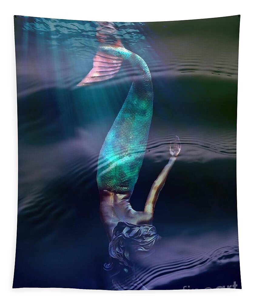 Sirena Tapestry featuring the photograph Sirena by Lilliana Mendez