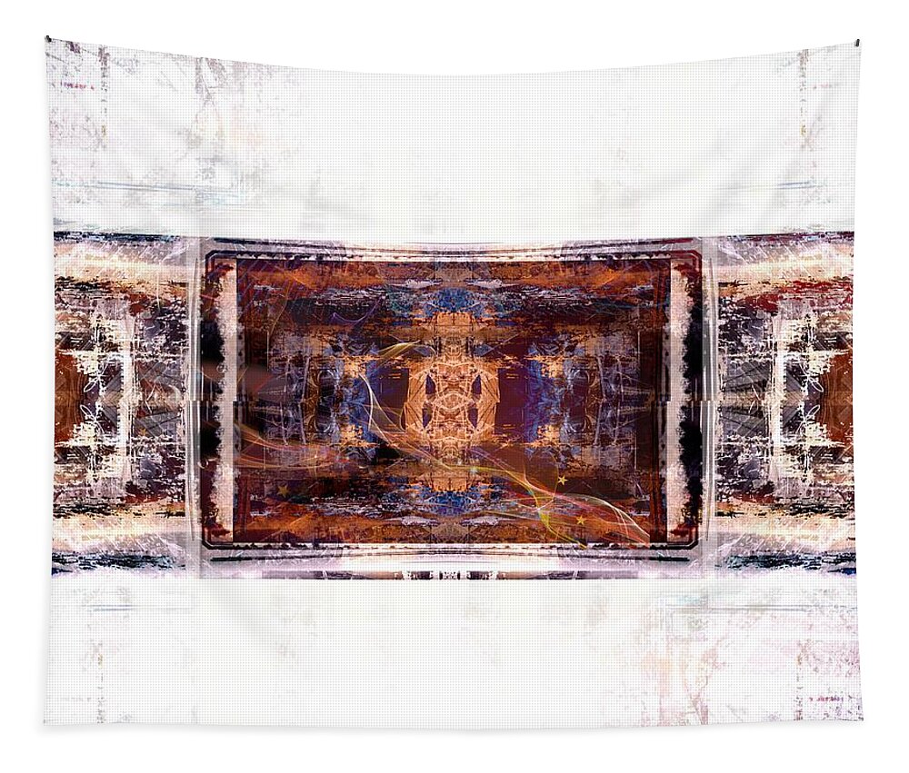 Abstract Tapestry featuring the digital art Sitting by your side by Art Di