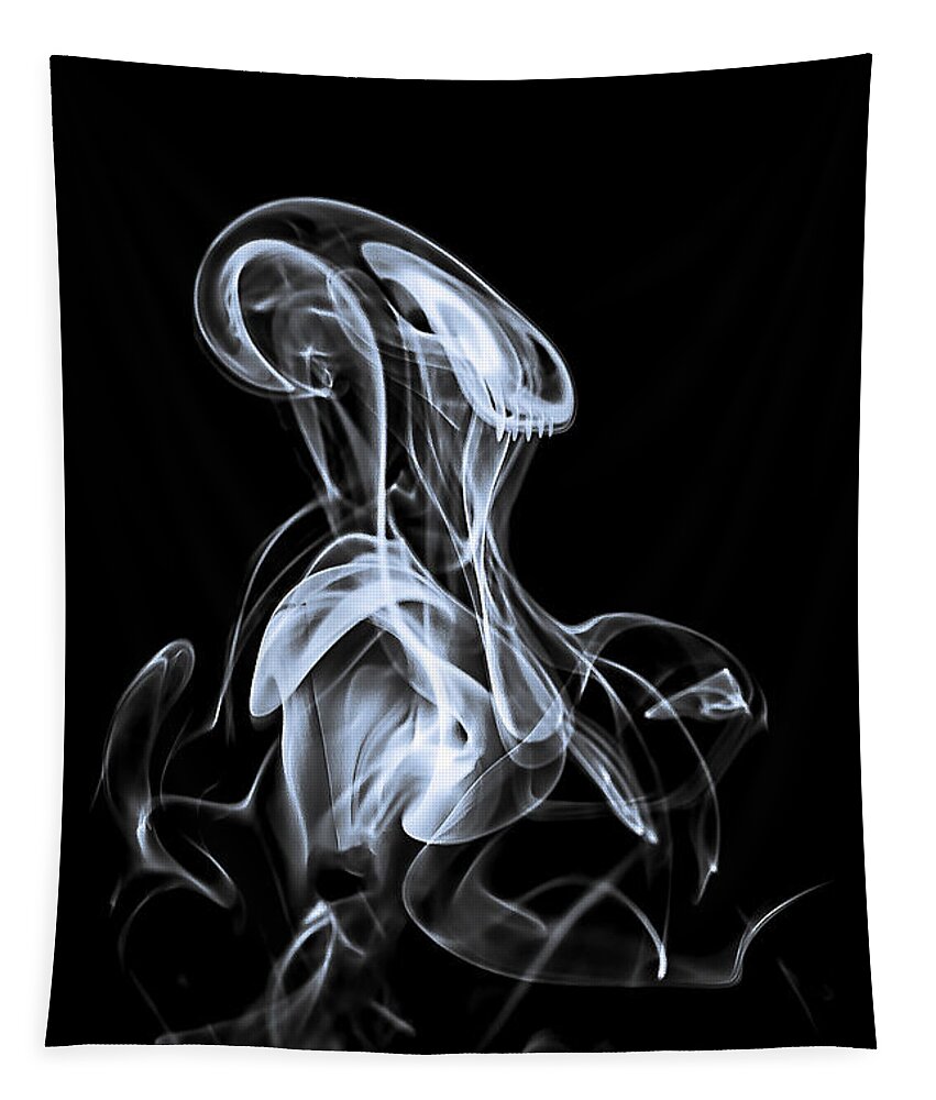 On Black Tapestry featuring the photograph Smoke Aliens by Rikk Flohr