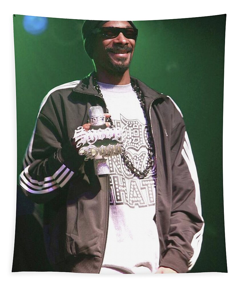 West Coast Hip Hop Tapestry featuring the photograph Snoop Dog by Concert Photos