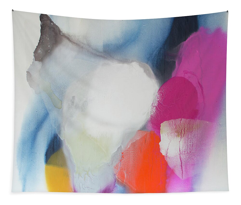 Abstract Tapestry featuring the painting Snooze by Claire Desjardins