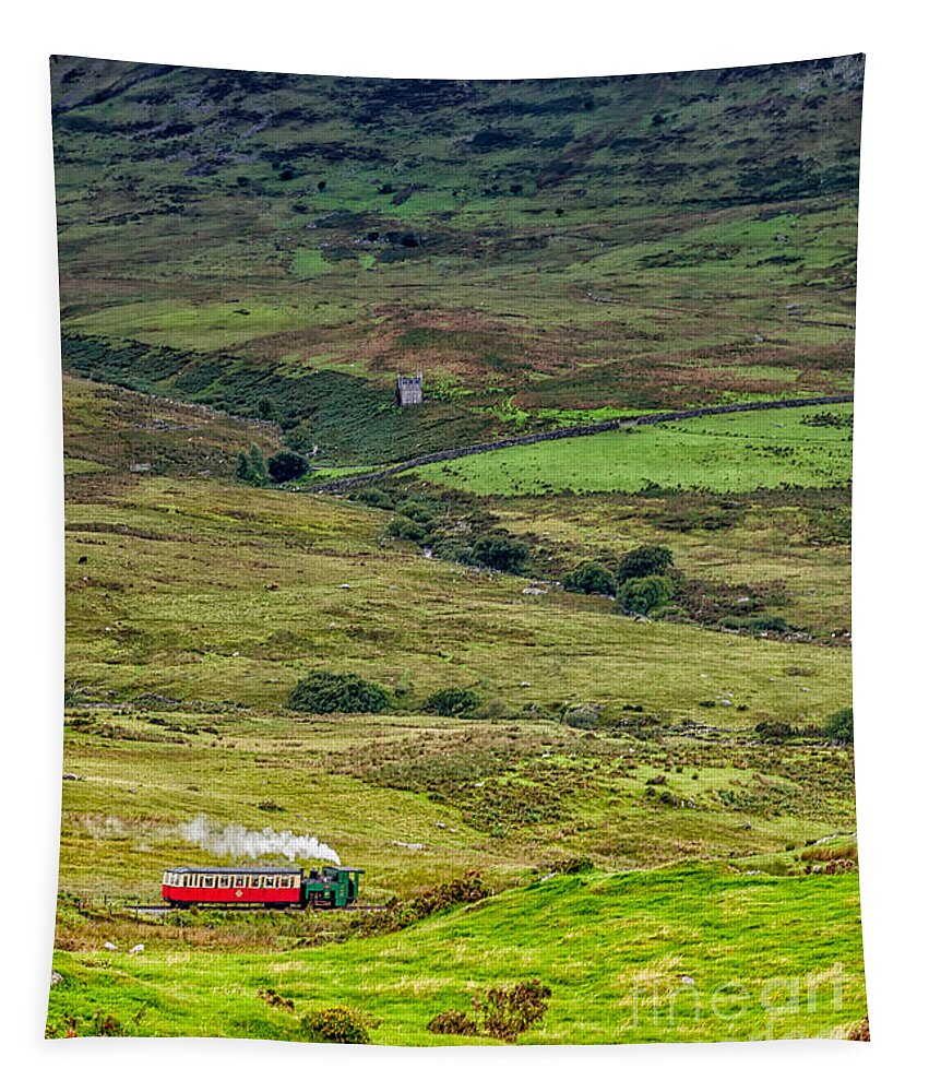 Llanberis Tapestry featuring the photograph Snowdon Mountain Railway by Adrian Evans