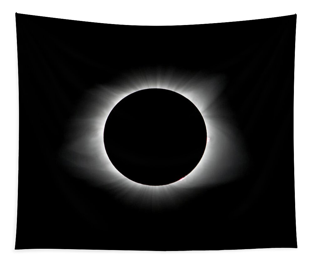 Da* 300 Tapestry featuring the photograph Solar Eclipse Ring of Fire by Lori Coleman
