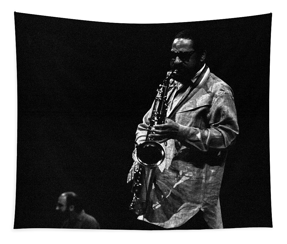 Jazz Tapestry featuring the photograph Sonny Rollins by Lee Santa