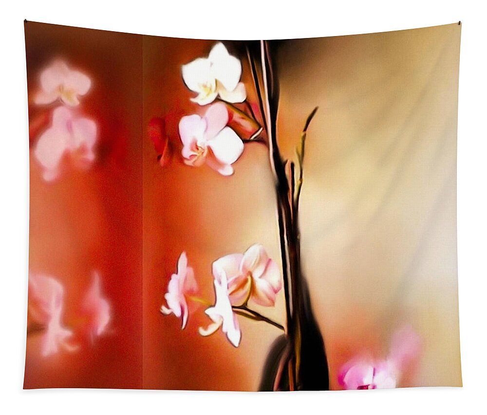 Orchid Tapestry featuring the digital art Soul Sisters by Sand And Chi