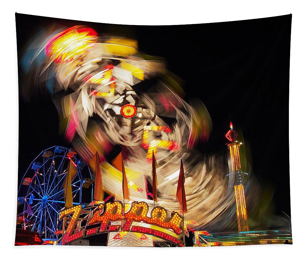 Dorothy Lee Photography Tapestry featuring the photograph Spinning Zipper by Dorothy Lee