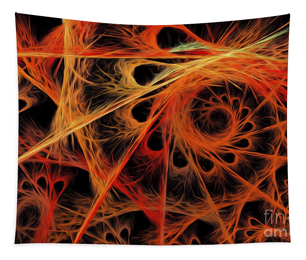 Andee Design Abstract Tapestry featuring the digital art Spiral Abstract by Andee Design