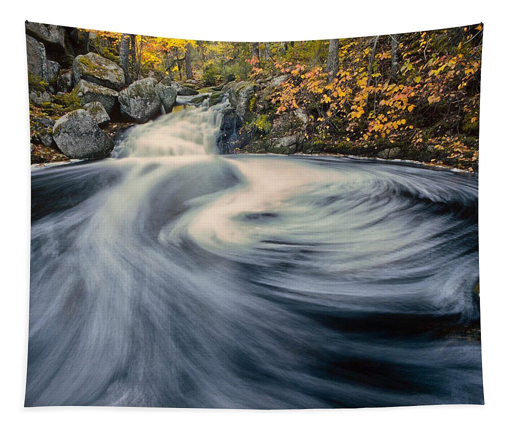 Waterfall Tapestry featuring the photograph Spirited Waters #1 by Irwin Barrett
