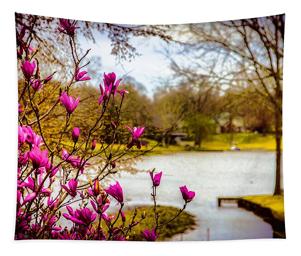 Spring Tapestry featuring the photograph Spring Awakens - Landscape by Barry Jones
