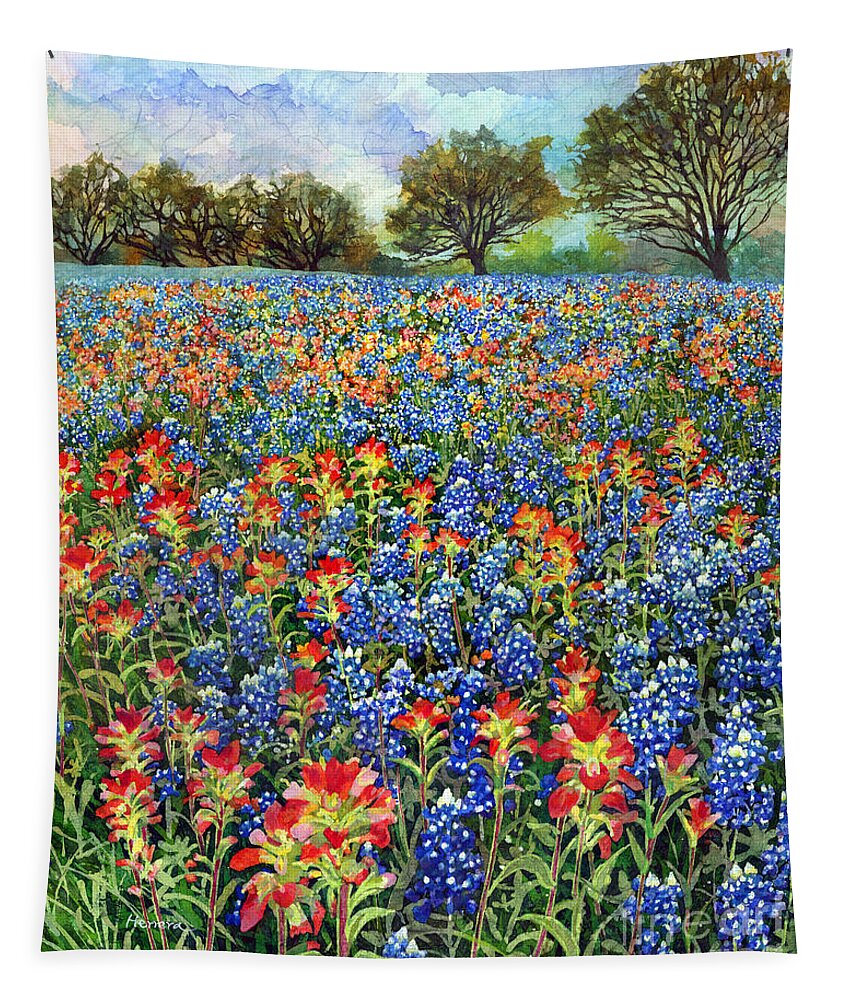 Wild Flower Tapestry featuring the painting Spring Bliss by Hailey E Herrera