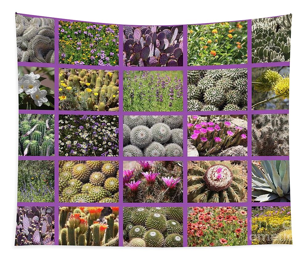 Desert Spring Tapestry featuring the photograph Spring Desert Collage by Carol Groenen
